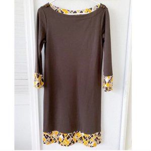 Tory Burch Wool Shift Dress w/ 3/4 Sleeves